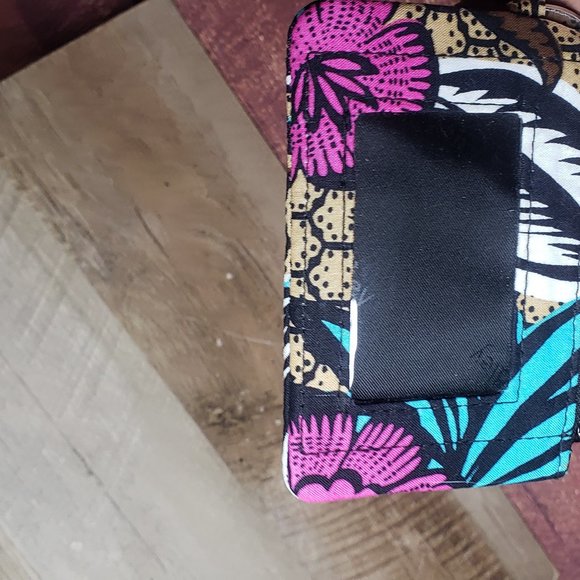 FINAL💲VERA BRADLEY FLORAL ROSE COIN PURSE WALLET - Picture 3 of 7
